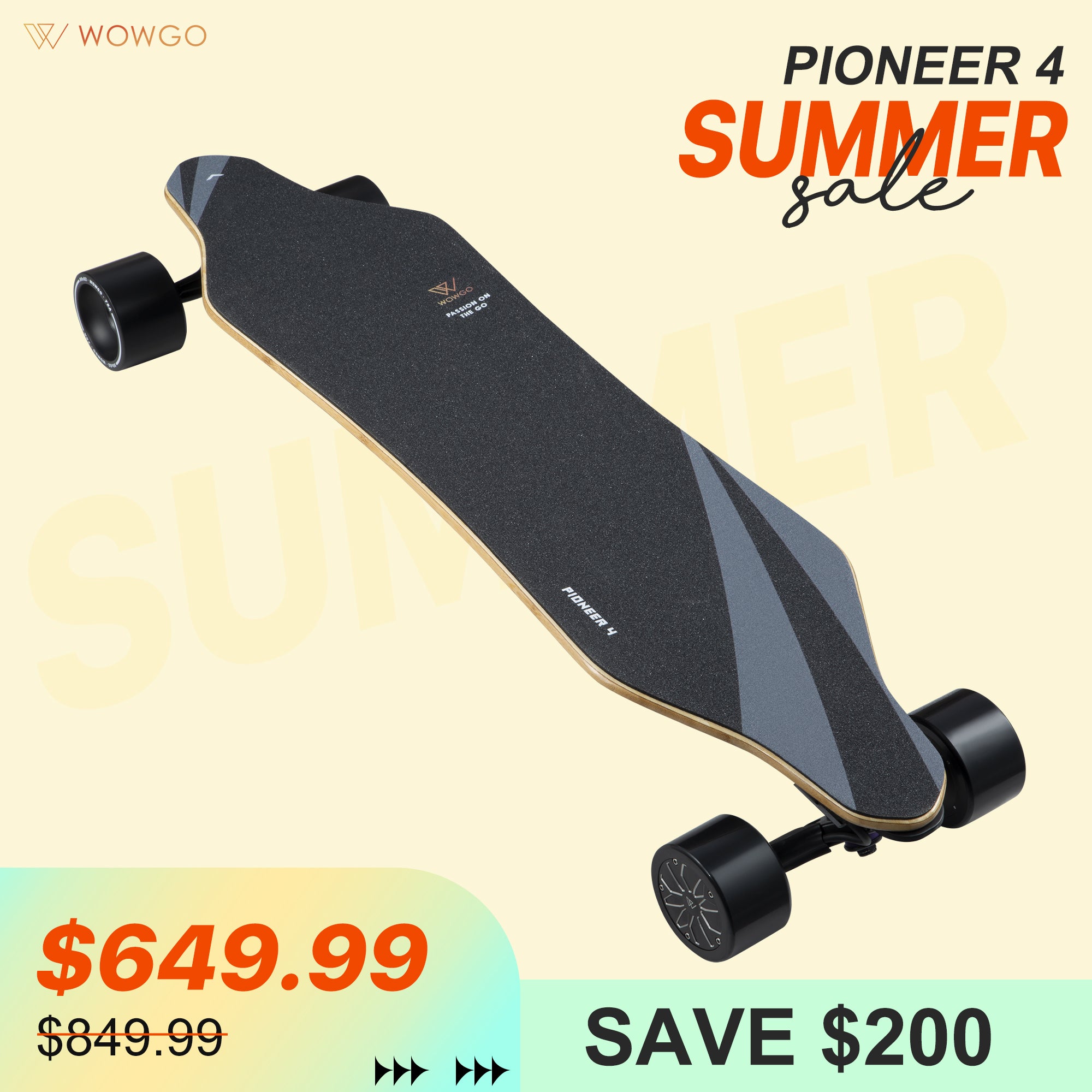 Wowgo Pioneer 4 Electric Skateboard & Longboard - WOWGO BOARD